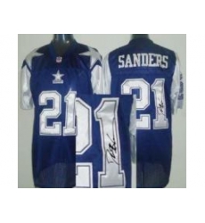 Dallas Cowboys 21 Deion Sanders Blue 75TH Patch Throwback M&N Signed NFL Jerseys Dallas Cowboys 21 Deion Sanders Blue 75TH Patch Throwback M&N Signed NFL Jerseys
