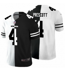 Dallas Cowboys 4 Dak Prescott Men Black V White Peace Split Nike Vapor Untouchable Limited NFL Jersey Dallas Cowboys 4 Dak Prescott Men Black V White Peace Split Nike Vapor Untouchable Limited NFL Jersey