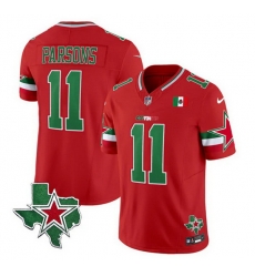 Men Dallas Cowboys 11 Micah Parsons 2024 Mexico Red F U S E Stitched Football Jersey Men Dallas Cowboys 11 Micah Parsons 2024 Mexico Red F U S E Stitched Football Jersey