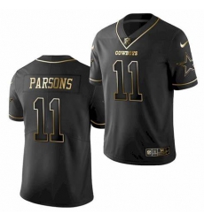 Men Dallas Cowboys #11 Micah Parsons Jersey Black Golden Limited Jersey Men Dallas Cowboys #11 Micah Parsons Jersey Black Golden Limited Jersey
