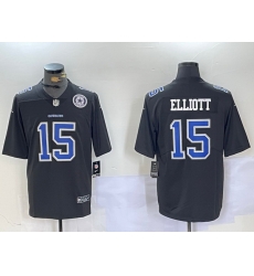 Men Dallas Cowboys 15 Ezekiel Elliott Black Throwback Vapor Untouchable Limited Stitched Football Jersey 1 Men Dallas Cowboys 15 Ezekiel Elliott Black Throwback Vapor Untouchable Limited Stitched Football Jersey 1