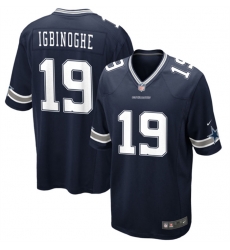 Men Dallas Cowboys 19 Noah Igbinoghene Navy Stitched Football Game Jersey Men Dallas Cowboys 19 Noah Igbinoghene Navy Stitched Football Game Jersey
