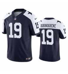Men Dallas Cowboys 19 Noah Igbinoghene Navy White 2023 F U S E Vapor Limited Stitched Football Jersey Men Dallas Cowboys 19 Noah Igbinoghene Navy White 2023 F U S E Vapor Limited Stitched Football Jersey