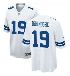 Men Dallas Cowboys 19 Noah Igbinoghene White Stitched Football Game Jersey Men Dallas Cowboys 19 Noah Igbinoghene White Stitched Football Game Jersey