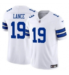 Men Dallas Cowboys 19 Trey Lance White 2023 F U S E Vapor Untouchable Limited Stitched Football JerseyS Men Dallas Cowboys 19 Trey Lance White 2023 F U S E Vapor Untouchable Limited Stitched Football JerseyS