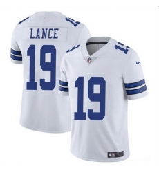 Men Dallas Cowboys 19 Trey Lance White Vapor Untouchable Limited Stitched Football Jersey Men Dallas Cowboys 19 Trey Lance White Vapor Untouchable Limited Stitched Football Jersey