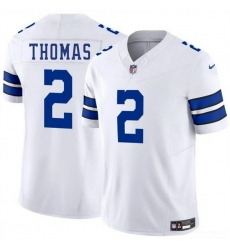 Men Dallas Cowboys 2 Juanyeh Thomas White 2025 F U S E Vapor Untouchable Limited Stitched Football Jersey Men Dallas Cowboys 2 Juanyeh Thomas White 2025 F U S E Vapor Untouchable Limited Stitched Football Jersey