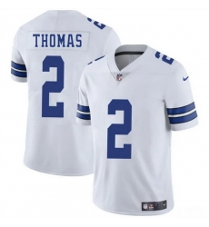 Men Dallas Cowboys 2 Juanyeh Thomas White 2025 Vapor Untouchable Limited Stitched Football Jersey Men Dallas Cowboys 2 Juanyeh Thomas White 2025 Vapor Untouchable Limited Stitched Football Jersey