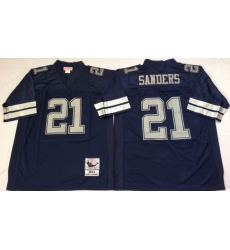 Men Dallas Cowboys 21 Deion Sanders Navy M&N Throwback Jersey Men Dallas Cowboys 21 Deion Sanders Navy M&N Throwback Jersey