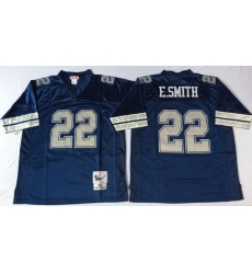 Men Dallas Cowboys 22 Emmitt Smith Navy M&N Throwback Jersey Men Dallas Cowboys 22 Emmitt Smith Navy M&N Throwback Jersey