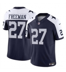 Men Dallas Cowboys 27 Royce Freeman Navy White 2023 F U S E Thanksgiving Vapor Untouchable Limited Stitched Football Jersey Men Dallas Cowboys 27 Royce Freeman Navy White 2023 F U S E Thanksgiving Vapor Untouchable Limited Stitched Football Jersey