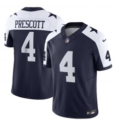 Men Dallas Cowboys 4 Dak Prescott Navy 2023 F U S E Thanksgiving Limited Stitched Football Jersey Men Dallas Cowboys 4 Dak Prescott Navy 2023 F U S E Thanksgiving Limited Stitched Football Jersey