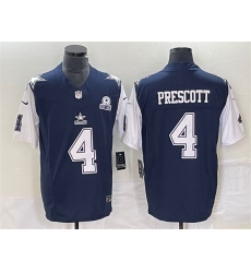 Men Dallas Cowboys 4 Dak Prescott Navy 2023 F U S E With 1960 Patch Vapor Limited Stitched Football Jersey Men Dallas Cowboys 4 Dak Prescott Navy 2023 F U S E With 1960 Patch Vapor Limited Stitched Football Jersey