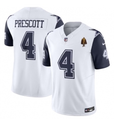 Men Dallas Cowboys 4 Dak Prescott Navy 2023 F U S E With Walter Payton Patch Alternate Vapor Limited Stitched Football Jersey Men Dallas Cowboys 4 Dak Prescott Navy 2023 F U S E With Walter Payton Patch Alternate Vapor Limited Stitched Football Jersey