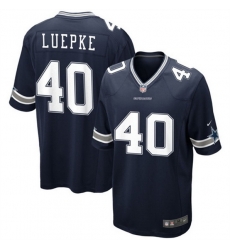 Men Dallas Cowboys 40 Hunter Luepke Navy Stitched Football Game Jersey Men Dallas Cowboys 40 Hunter Luepke Navy Stitched Football Game Jersey