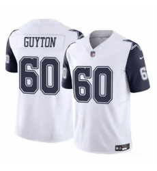 Men Dallas Cowboys 60 Tyler Guyton White 2024 Draft F U S E Color Rush Limited Stitched Football Jersey Men Dallas Cowboys 60 Tyler Guyton White 2024 Draft F U S E Color Rush Limited Stitched Football Jersey