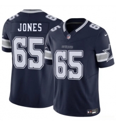 Men Dallas Cowboys 65 Robert Jones Navy 2025 F U S E Vapor Untouchable Limited Stitched Football Jersey