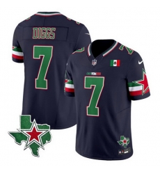 Men Dallas Cowboys 7 Trevon Diggs 2024 Mexico Navy F U S E Stitched Football Jersey Men Dallas Cowboys 7 Trevon Diggs 2024 Mexico Navy F U S E Stitched Football Jersey