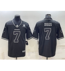 Men Dallas Cowboys 7 Trevon Diggs Black With 1960 Patch Limited Stitched Football Jersey Men Dallas Cowboys 7 Trevon Diggs Black With 1960 Patch Limited Stitched Football Jersey