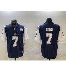 Men Dallas Cowboys 7 Trevon Diggs Navy 2023 F U S E With 1960 Patch Vapor Limited Stitched Football Jersey 1 Men Dallas Cowboys 7 Trevon Diggs Navy 2023 F U S E With 1960 Patch Vapor Limited Stitched Football Jersey 1
