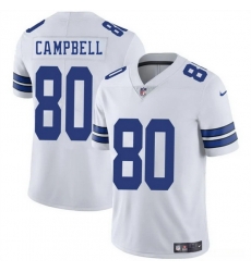 Men Dallas Cowboys 80 Parris Campbell White 2025 Vapor Untouchable Limited Stitched Football Jersey Men Dallas Cowboys 80 Parris Campbell White 2025 Vapor Untouchable Limited Stitched Football Jersey
