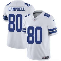 Men Dallas Cowboys 80 Parris Campbell White 2025 Vapor Untouchable Limited Stitched Football Jersey