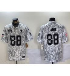 Men Dallas Cowboys 88 CeeDee Lamb 2024 F U S E Arctic Camo Salute To Service Limited Stitched Football Jersey Men Dallas Cowboys 88 CeeDee Lamb 2024 F U S E Arctic Camo Salute To Service Limited Stitched Football Jersey