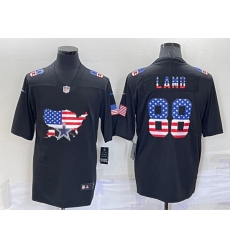 Men Dallas Cowboys 88 CeeDee Lamb Black USA Flag Limited Stitched Jersey Men Dallas Cowboys 88 CeeDee Lamb Black USA Flag Limited Stitched Jersey
