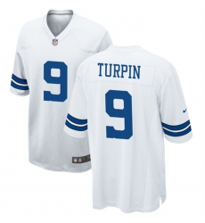 Men Dallas Cowboys 9 KaVontae Turpin White Stitched Football Game Jersey Men Dallas Cowboys 9 KaVontae Turpin White Stitched Football Game Jersey