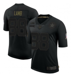 Men Dallas Cowboys CeeDee Lamb Black Limited 2020 Salute To Service Jersey Men Dallas Cowboys CeeDee Lamb Black Limited 2020 Salute To Service Jersey