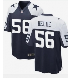 Men Dallas Cowboys Cooper Beebe #56 Blue Thanksgiven Stitched NFL Jersey