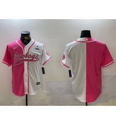 Men Dallas Cowboys big logo Red White With Patch Cool Base Stitched Baseball Jersey 16 Men Dallas Cowboys big logo Red White With Patch Cool Base Stitched Baseball Jersey 16