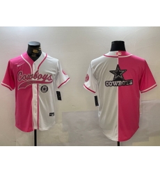 Men Dallas Cowboys big logo Red White With Patch Cool Base Stitched Baseball Jersey 2 Men Dallas Cowboys big logo Red White With Patch Cool Base Stitched Baseball Jersey 2