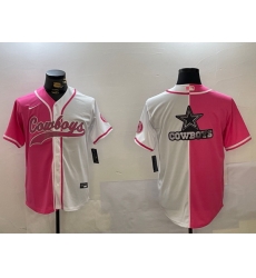 Men Dallas Cowboys big logo Red White With Patch Cool Base Stitched Baseball Jersey 3 Men Dallas Cowboys big logo Red White With Patch Cool Base Stitched Baseball Jersey 3