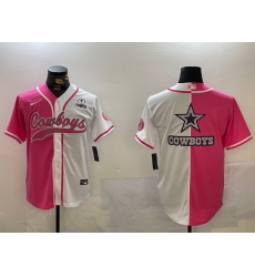 Men Dallas Cowboys big logo Red White With Patch Cool Base Stitched Baseball Jersey 6 Men Dallas Cowboys big logo Red White With Patch Cool Base Stitched Baseball Jersey 6