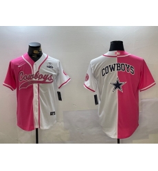 Men Dallas Cowboys big logo Red White With Patch Cool Base Stitched Baseball Jersey 9 Men Dallas Cowboys big logo Red White With Patch Cool Base Stitched Baseball Jersey 9