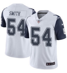 Men Nike Cowboys 54 Jaylon Smith White Stitched NFL Limited Rush Jersey Men Nike Cowboys 54 Jaylon Smith White Stitched NFL Limited Rush Jersey