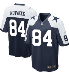 Men Nike Cowboys #84 Jay Novacek Navy Blue Throwback Alternate NFL Game Jersey Men Nike Cowboys #84 Jay Novacek Navy Blue Throwback Alternate NFL Game Jersey