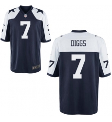 Men Nike Dallas Cowboys Trevon Diggs #7 Blue Thanksgivens Stitched Jersey Men Nike Dallas Cowboys Trevon Diggs #7 Blue Thanksgivens Stitched Jersey