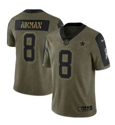 Men's Dallas Cowboys Troy Aikman Nike Olive 2021 Salute To Service Retired Player Limited Jersey Men's Dallas Cowboys Troy Aikman Nike Olive 2021 Salute To Service Retired Player Limited Jersey
