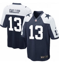 Mens Nike Dallas Cowboys 13 Michael Gallup Game Navy Blue Throwback Alternate NFL Jersey Mens Nike Dallas Cowboys 13 Michael Gallup Game Navy Blue Throwback Alternate NFL Jersey