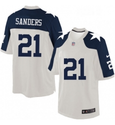 Mens Nike Dallas Cowboys 21 Deion Sanders Limited White Throwback Alternate NFL Jersey Mens Nike Dallas Cowboys 21 Deion Sanders Limited White Throwback Alternate NFL Jersey
