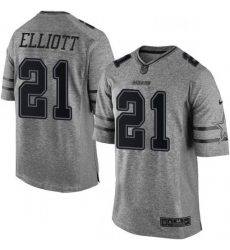 Mens Nike Dallas Cowboys 21 Ezekiel Elliott Limited Gray Gridiron NFL Jersey Mens Nike Dallas Cowboys 21 Ezekiel Elliott Limited Gray Gridiron NFL Jersey