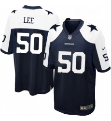 Mens Nike Dallas Cowboys 50 Sean Lee Game Navy Blue Throwback Alternate NFL Jersey Mens Nike Dallas Cowboys 50 Sean Lee Game Navy Blue Throwback Alternate NFL Jersey