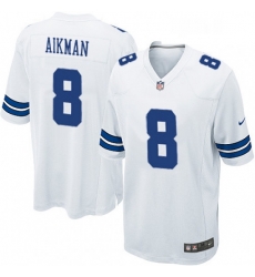 Mens Nike Dallas Cowboys 8 Troy Aikman Game White NFL Jersey Mens Nike Dallas Cowboys 8 Troy Aikman Game White NFL Jersey