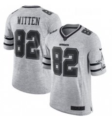 Mens Nike Dallas Cowboys 82 Jason Witten Limited Gray Gridiron II NFL Jersey Mens Nike Dallas Cowboys 82 Jason Witten Limited Gray Gridiron II NFL Jersey