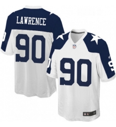 Mens Nike Dallas Cowboys 90 Demarcus Lawrence Game White Throwback Alternate NFL Jersey Mens Nike Dallas Cowboys 90 Demarcus Lawrence Game White Throwback Alternate NFL Jersey