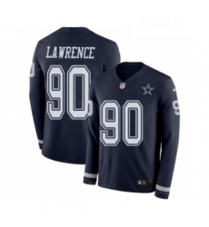 Mens Nike Dallas Cowboys 90 Demarcus Lawrence Limited Navy Blue Therma Long Sleeve NFL Jersey Mens Nike Dallas Cowboys 90 Demarcus Lawrence Limited Navy Blue Therma Long Sleeve NFL Jersey