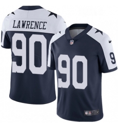 Mens Nike Dallas Cowboys 90 Demarcus Lawrence Navy Blue Throwback Alternate Vapor Untouchable Limited Player NFL Jersey Mens Nike Dallas Cowboys 90 Demarcus Lawrence Navy Blue Throwback Alternate Vapor Untouchable Limited Player NFL Jersey