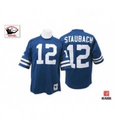 Mitchell and Ness Dallas Cowboys 12 Roger Staubach Authentic Navy Blue Throwback NFL Jersey Mitchell and Ness Dallas Cowboys 12 Roger Staubach Authentic Navy Blue Throwback NFL Jersey